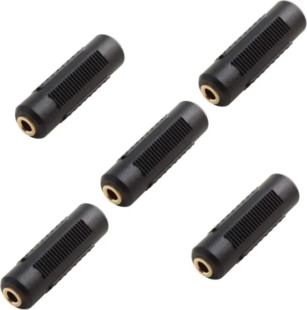 3.5mm Stereo Jack to 3.5mm Stereo Jack Adapter Connectors Stereo Coupler Female to Female