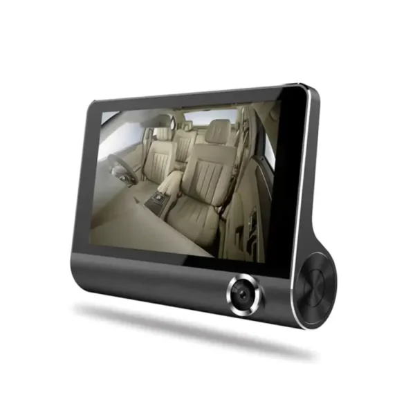 4 inch HD Three Lens Car DVR Night Vision Vehicle Monitoring Camera Dash Cam With Camcorder Recorder Video Rear View