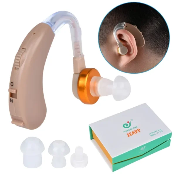 Experience Enhanced Sound with the F138 Behind-The-Ear Hearing Aid and Amplifier