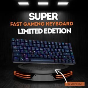 Wireless Gaming Keyboard with RGB Light and bluetooth connectivity 60% to 70% mechanical keyboard. .